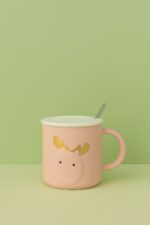 ماگ طرح گوزن با قاشق استیل - Image 2