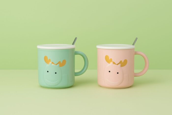 IMG_20250813_134148_875 ماگ طرح گوزن با قاشق استیل - Image 1