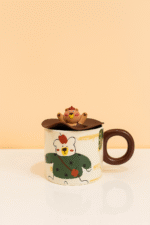 ماگ سرامیکی خرسی با درپوش سیلیکونی - Image 2