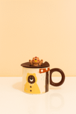 ماگ سرامیکی خرسی با درپوش سیلیکونی - Image 4