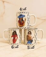 ماگ کنده کاری طرح دخترانه - تصویر 2