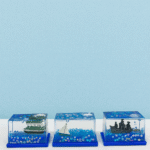 آکواریوم شناور رومیزی طرح کشتی