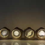 چراغ دکوری چوبی چند ضلعی