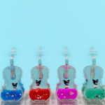 آکواریوم شناور طرح ویولن