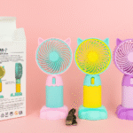 پنکه شارژی طرح گربه