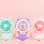 پنکه فانتزی طرح گربه رنگی