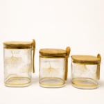 بانکه شیشه‌ای درب چوبی