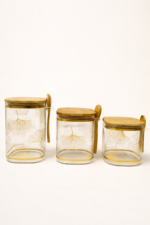 بانکه شیشه‌ای درب چوبی