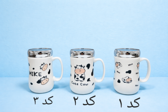 ماگ در آینه ای طرح گاو - تصویر 3