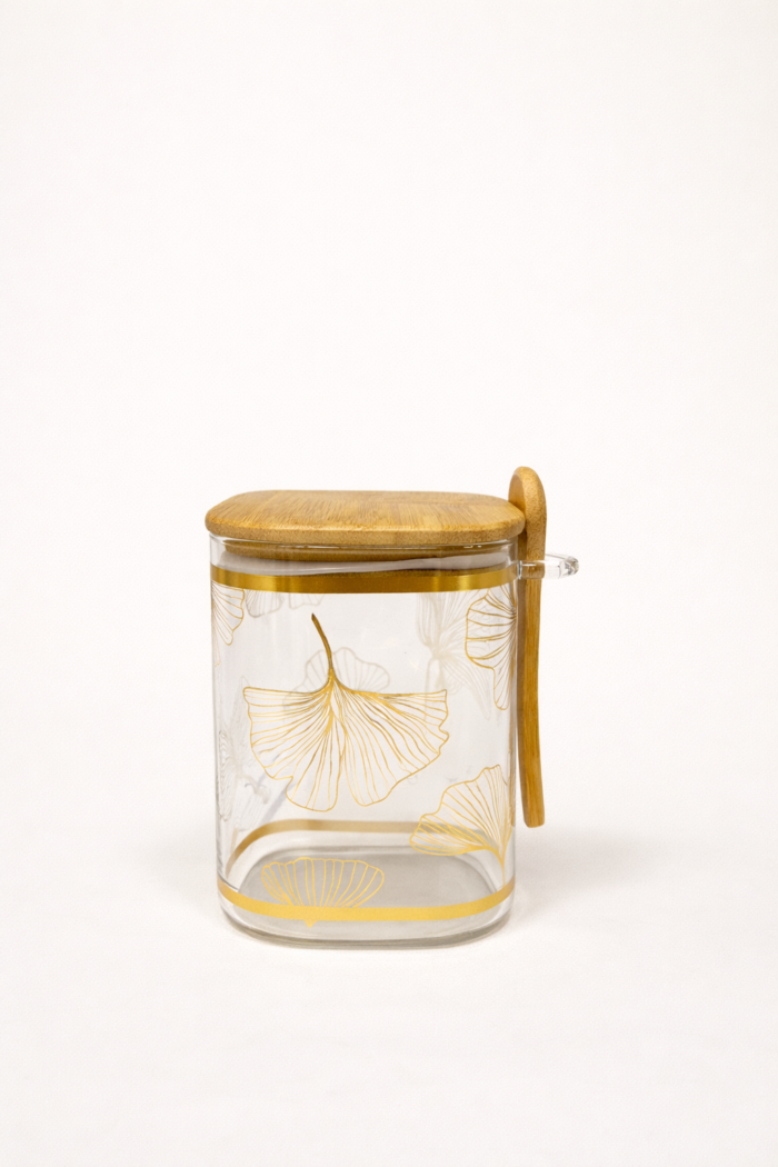 بانکه شیشه‌ای درب چوبی - تصویر 3