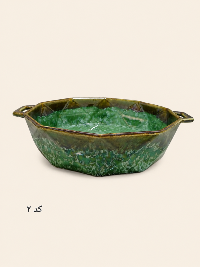 دیسی سرامیکی سبز دست‌ساز - Image 3