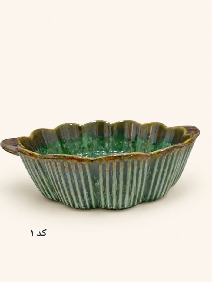 دیسی سرامیکی سبز دست‌ساز - Image 2